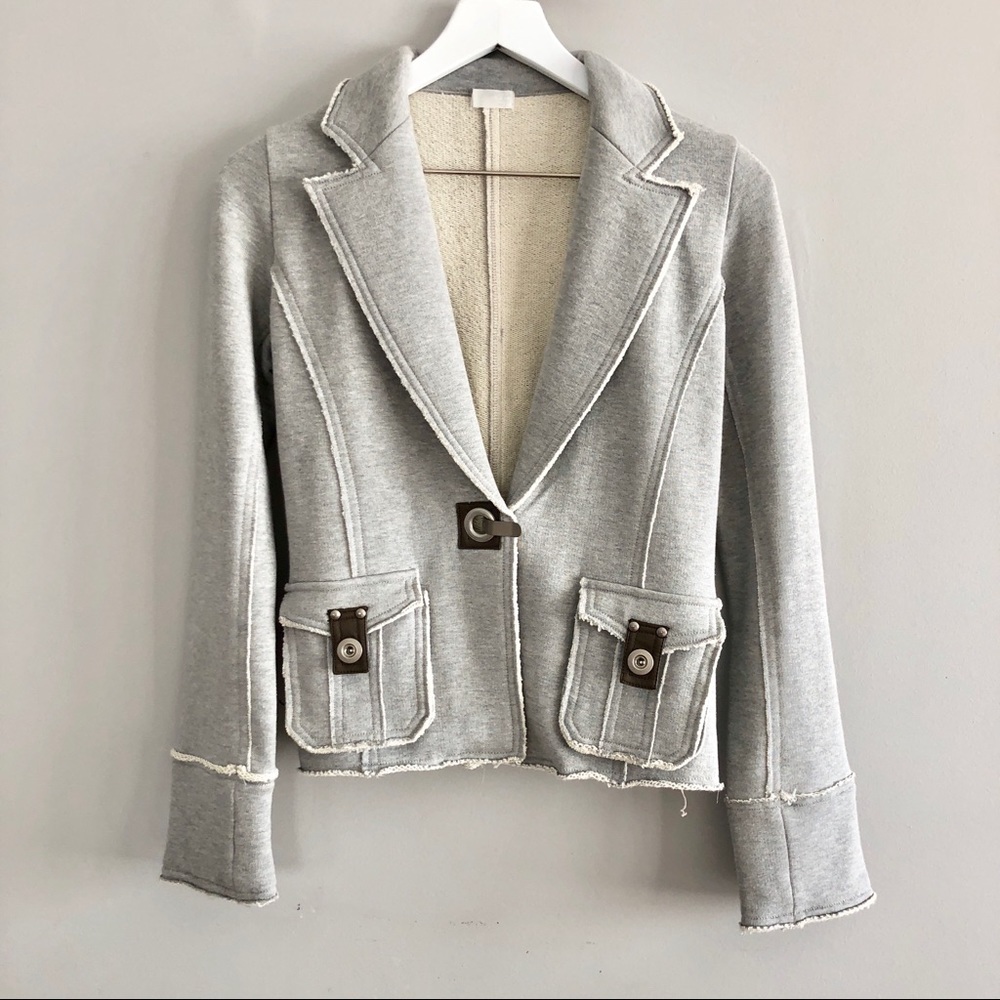 VIG NY Japanese brand grey sweater jacket XS